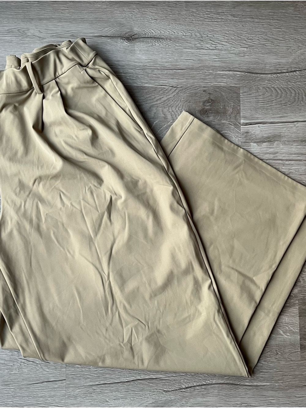 Lululemon Athletica Khaki Wide Leg Pants